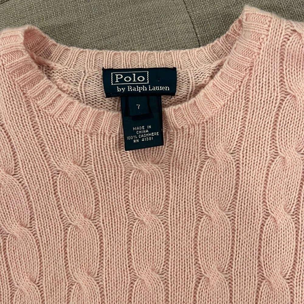Girls cashmere sweater 100.%